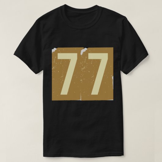 ナンバー・マガジン・ランサム 77 Tシャツ (デザイン正面)