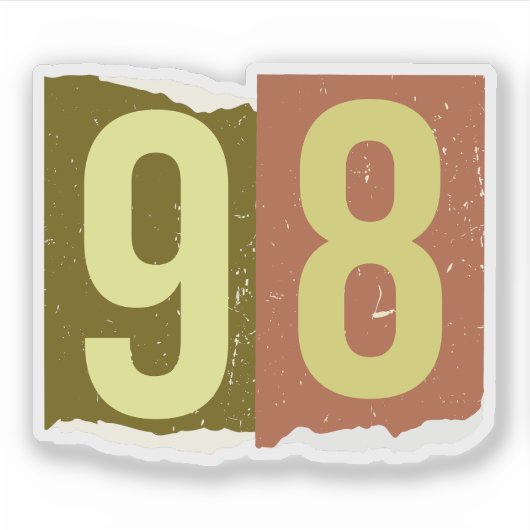 ナンバー マガジン 赎金 98 シール (正面)