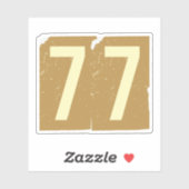 ナンバー マガジン 身代金 77 シール (シート)