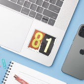 ナンバー マガジン 身代金 81 シール (ノートパソコンとiPhone)