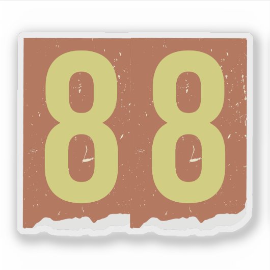ナンバー マガジン 身代金 88 シール (正面)