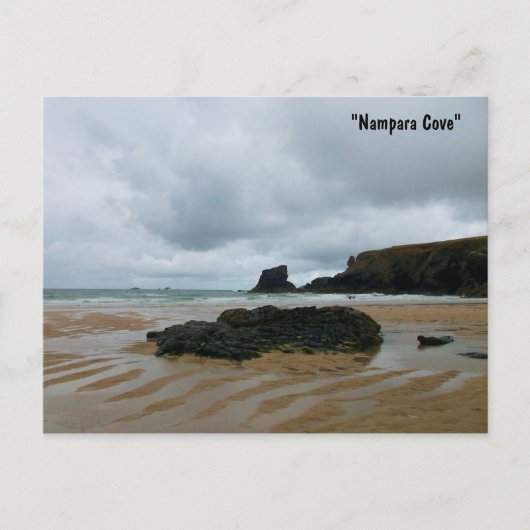 ナンパラコーブポーツコタンベイコーンウォールイングランド ポストカード (正面)