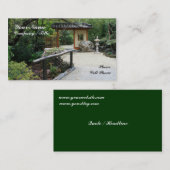 ナン月曜日: 東洋の庭 名刺 (正面/裏面)