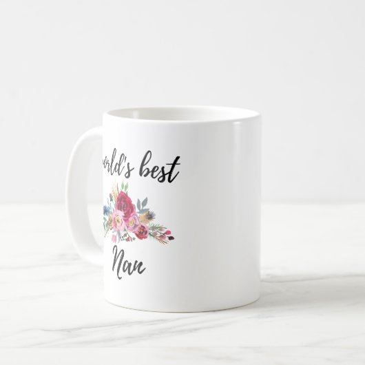 ナン祖母おばあちゃんギフトアイディアマグ コーヒーマグカップ (正面左)