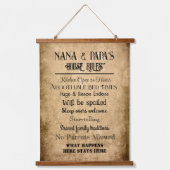 ナン&パパハウスルール 吊り下げ型タペストリー (正面)