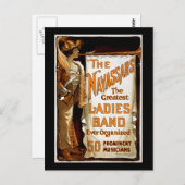 "ナヴァッサーズ"ヴィンテージ・ヴォードヴィル ポストカード (正面/裏面)