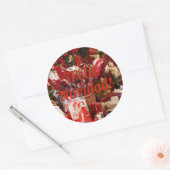 ナヴィダス!rfでのメリークリスマススペインの ラウンドシール (封筒)