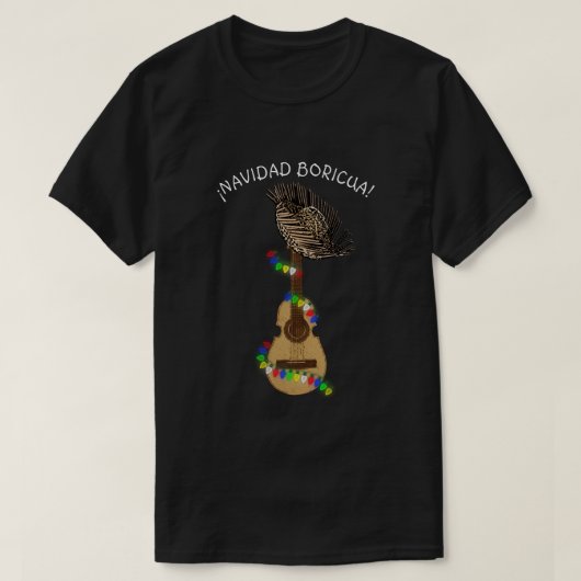 ナヴィダボリグアプエルトリカカトロ Tシャツ (デザイン正面)