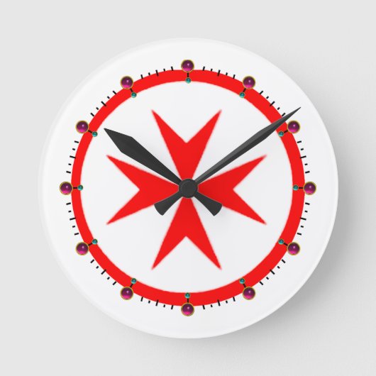 ナヴィータスカニーメディチの旗 ラウンド壁時計 (正面)