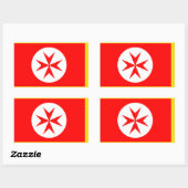 ナヴィータスカニーメディチの旗 長方形シール (シート)