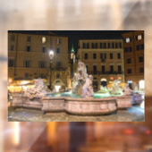 ナヴォナ広場の海王星の泉 – ローマ ウィンドウサイン (シート2)