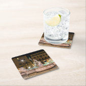 ナヴォナ広場の海王星の泉 – ローマ スクエアペーパーコースター (インサイチュ)