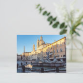 ナヴォナ広場の海王星の泉 – ローマ ポストカード (スタンド正面)