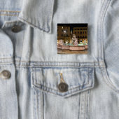 ナヴォナ広場の海王星の泉 – ローマ 缶バッジ (インサイチュ)