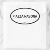 ナヴォナ広場 楕円形シール (バッグ)