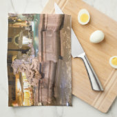 ナヴォーナ広場のネプチューンの噴水 - ローマ キッチンタオル (四つ折り)