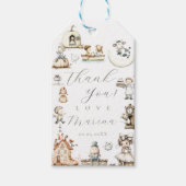 ナーサリーライムベイビーシャワー ギフトタグ (正面)