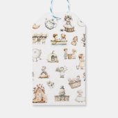 ナーサリーライムベイビーシャワー ギフトタグ (裏面)