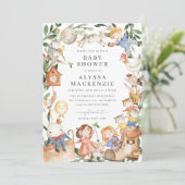 ナーサリーライム ベビーシャワー 招待状 (スタンド正面)