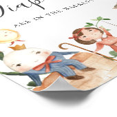 ナーサリーライム 赤ちゃんのシャワーパーティ おむつが何枚あるか当ててみて ポスター (角)