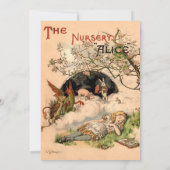 『ナーサリー・アリス』 1890 ビンテージ ワンダーランド カバー 招待状 (裏面)