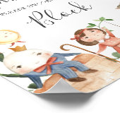 ナーサリー ライム ベイビー シャワー デコレート ア ブロック サイン (角)