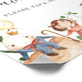 ナーサリー ライム ベイビー シャワー フェイバーズ サイン (角)