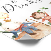 ナーサリー ライム ベイビー シャワー 食品と飲み物の看板 ポスター (角)