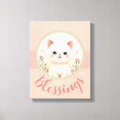 ナーサリー リトル キティ キャット キャンバスプリント (正面)
