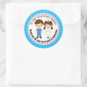 ナースありがとうギフト/お気に入りシール ラウンドシール (バッグ)