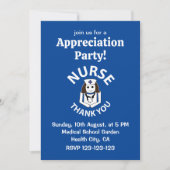 ナースありがとうナース感謝 招待状 (正面)