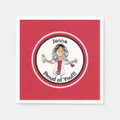 ナースおもしろいおめでとう卒業ナプキンス スタンダードカクテルナプキン (正面)