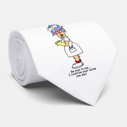 ナースおもしろいがTシャツとギフトに優しい ネクタイ (ロール)