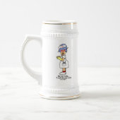 ナースおもしろいがTシャツとギフトに優しい ビールジョッキ (左)