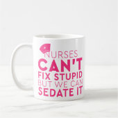 ナースおもしろいはバカには直せないが、 コーヒーマグカップ (左)
