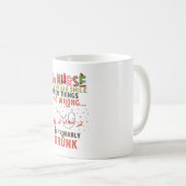 ナースおもしろいクリスマスプーン引用文笑わされる コーヒーマグカップ (正面右)