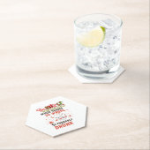 ナースおもしろいクリスマスプーン引用文笑わされる ペーパーコースター (インサイチュ)