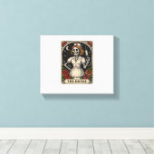 ナースおもしろいスケルトンタロットカードハロウィーン看護 キャンバスプリント (インサイチュ (ウッドフロア))