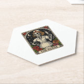 ナースおもしろいスケルトンタロットカードハロウィーン看護 ペーパーコースター (アングル)
