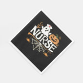 ナースおもしろいハロウィーン幽霊デザインエッセンシャルTシ スタンダードランチョンナプキン (角)