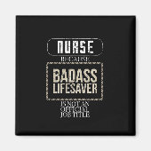 ナースおもしろいバダスリフサバーRN LPN NP ERナース マグネット (正面)