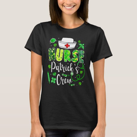 ナースおもしろいパッツクルーSt patricks dayステトsc Tシャツ (正面)