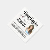 ナースおもしろいファクト卒業写真 スタンダードカクテルナプキン (角)