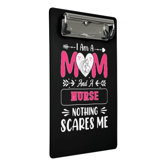 ナースおもしろいママ、ナースママおもしろい引用文 ミニクリップボード (アングル)