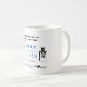 ナースおもしろいリタイアマグカパーソナライズされたートゥーン コーヒーマグカップ (正面右)