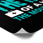 ナースおもしろいワードアートの定義 ポスター (角)