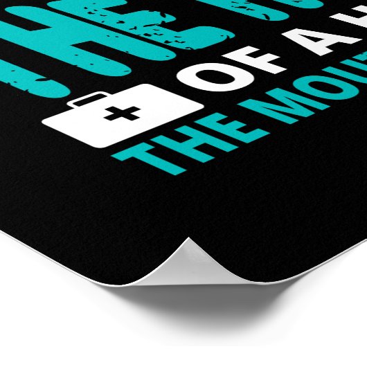 ナースおもしろいワードアートの定義 ポスター (角)