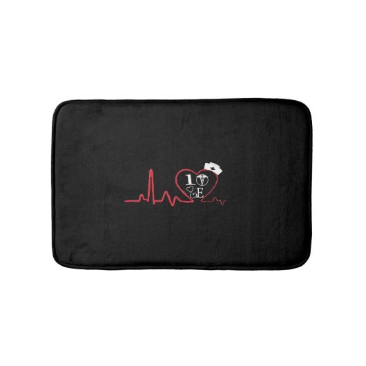 ナースおもしろい医療助手の仕事が大好き バスマット (正面)