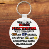 ナースおもしろい開業医…OMG WTFロール キーホルダー (正面)