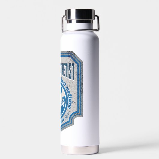 ナースおもしろい麻酔医プロポフォル最高のザ医学 ウォーターボトル (背面)